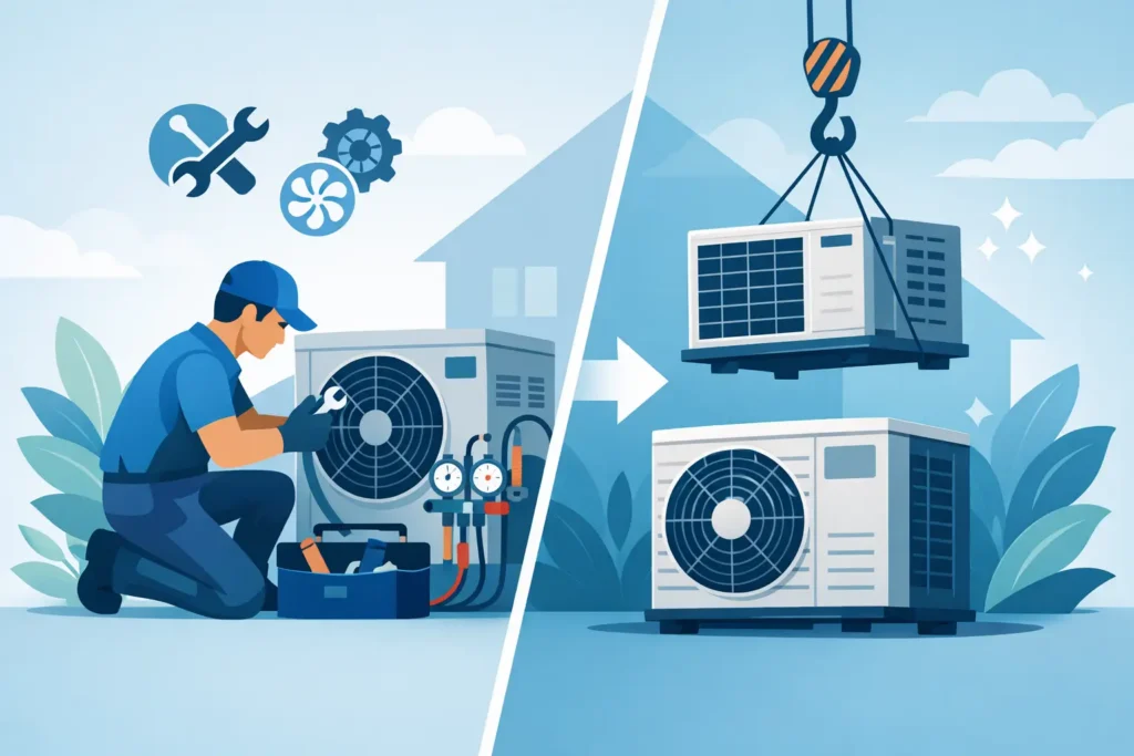 Repairing AC Versus Replacing Your Unit