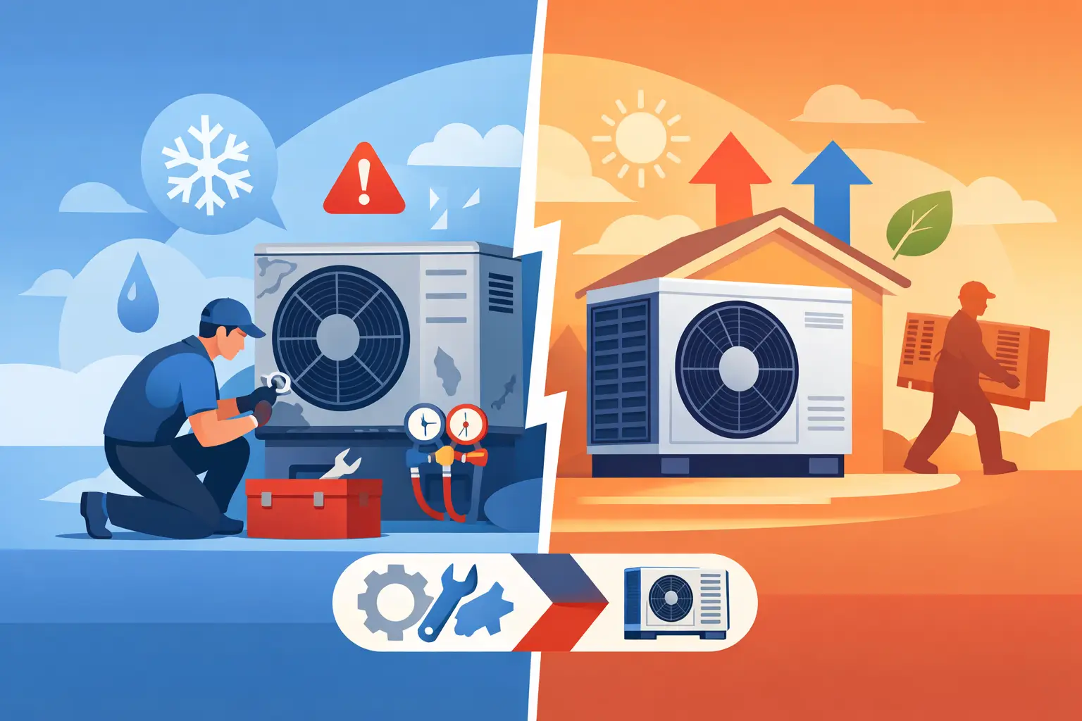 Heat Pump Repair or Replacement? Know the Signs